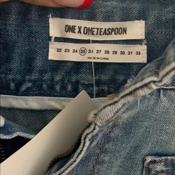 One Teaspoon Wide Leg Jean, Size 25, NWT - Picture 2 of 7